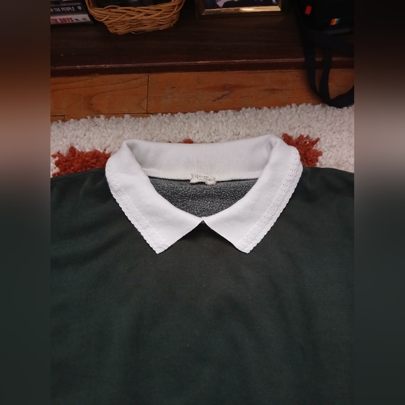 Cute Vintage Inspired Collared Crewneck - Picture 4 of 4